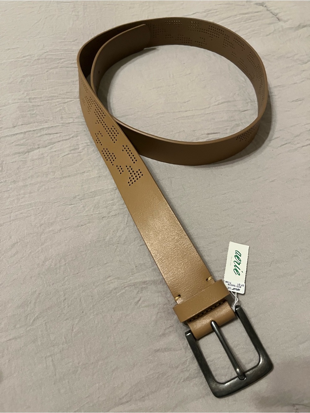aerie tan leather belt Medium NWT